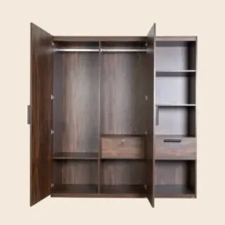 Wooden Wardrobe Brown Color Many Sizes